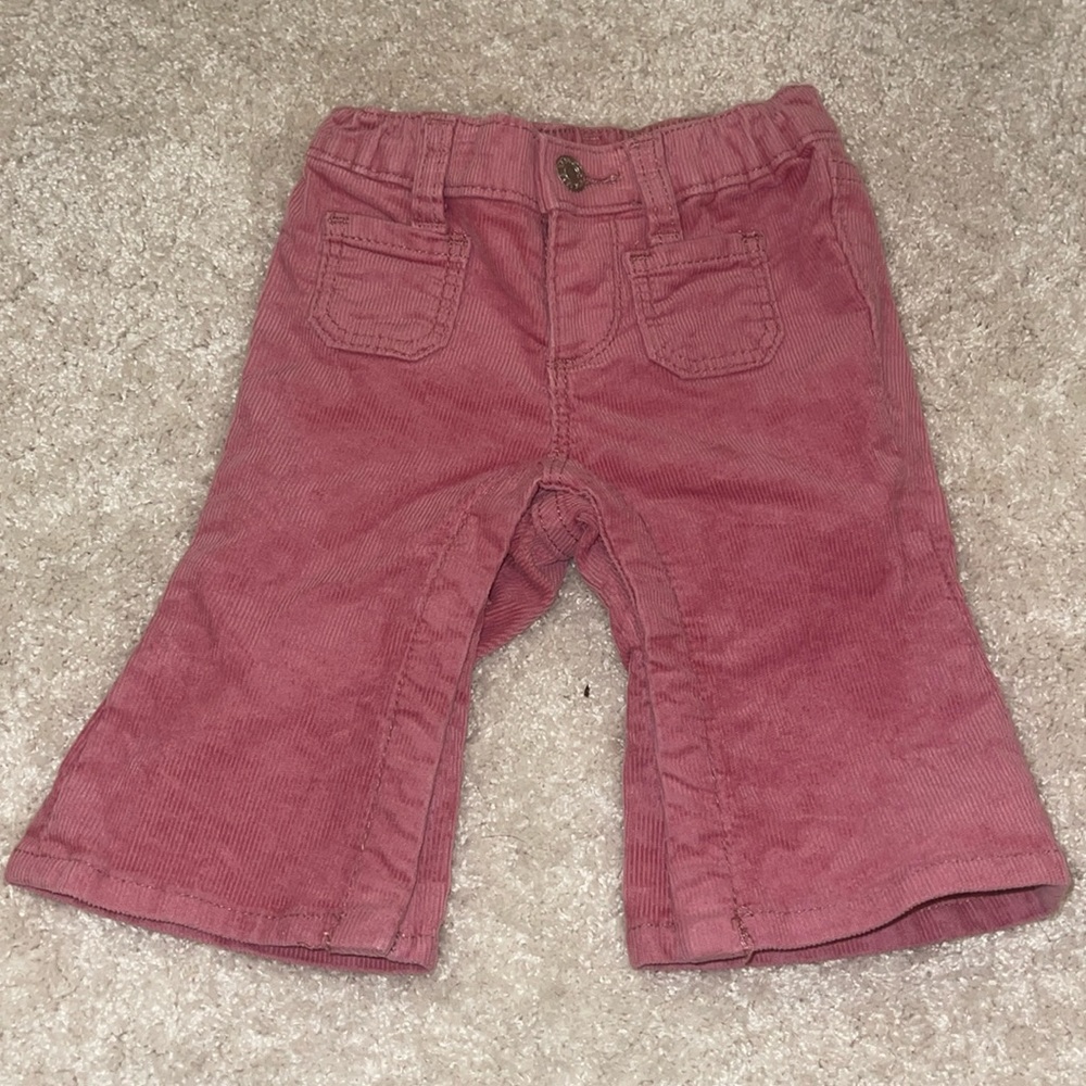 Pink Corduroy Flare Pants 3-6 Months